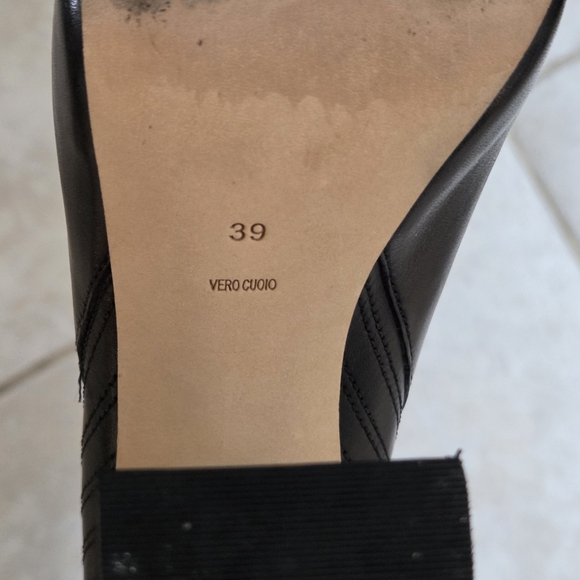 Alexander Wang Black Leather Heeled Boots - Picture 4 of 5